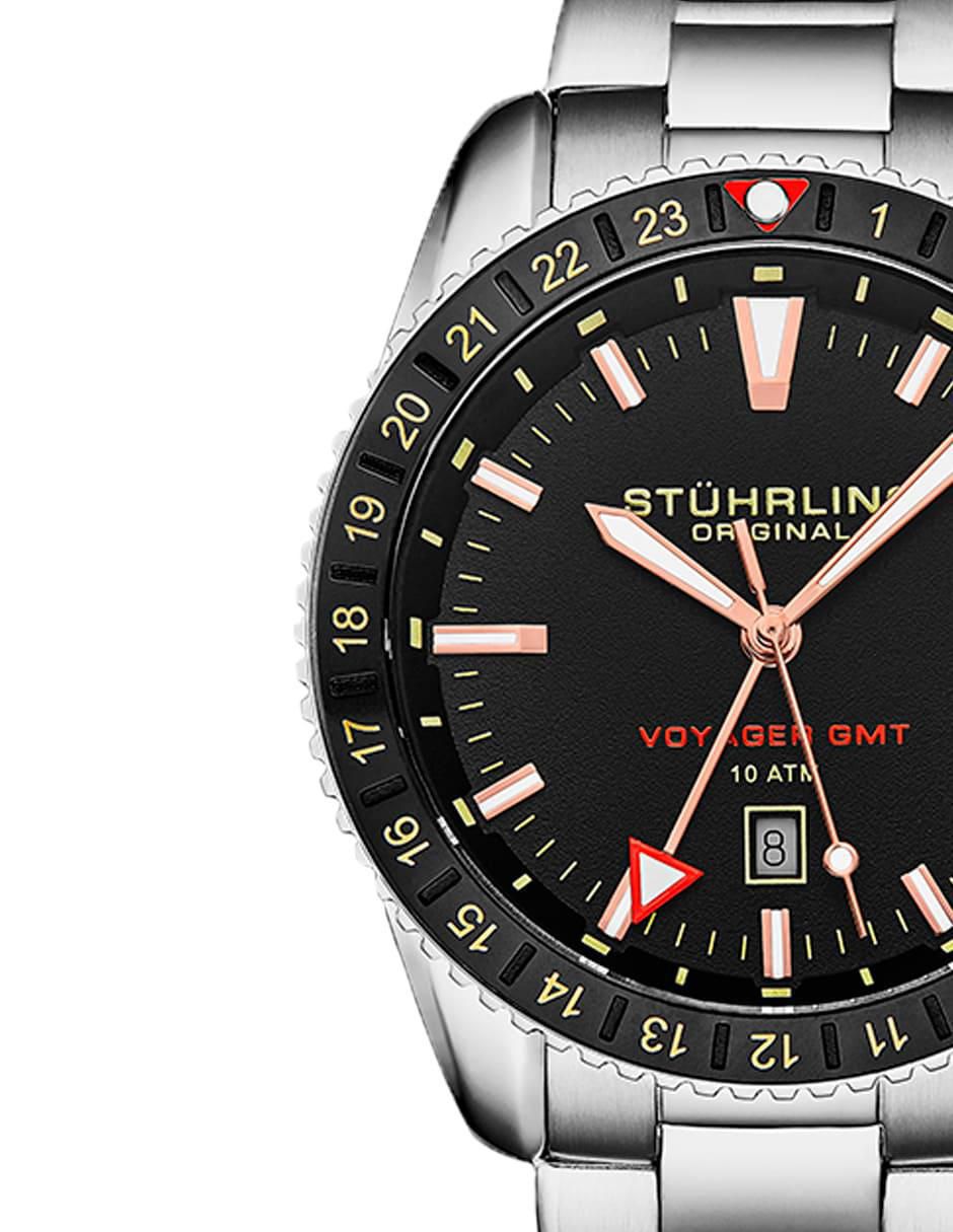 "reloj" stuhrling gmt "para" hombre 4017