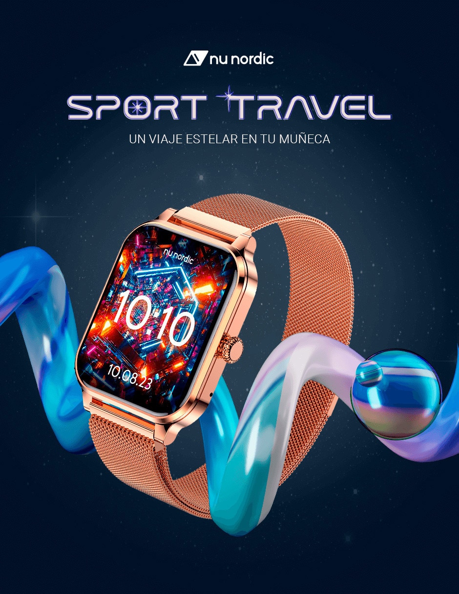 Reloj Smartwatch Nu Nordic Sport (correr, ciclismo, escalada) contra e –