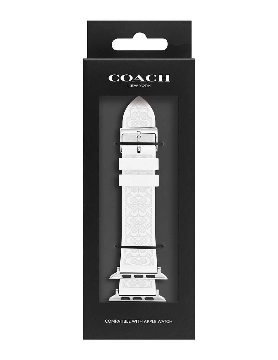 Correa para smartwatch de piel con logotipo de la marca
