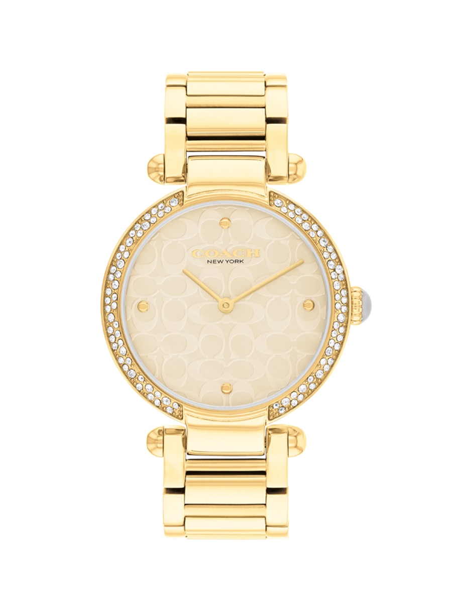 Coach reloj fashion dorado mujer