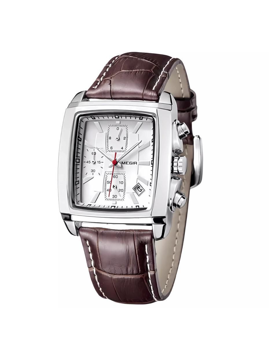 Reloj Megir para hombre Cuadrado Metalico Liverpool