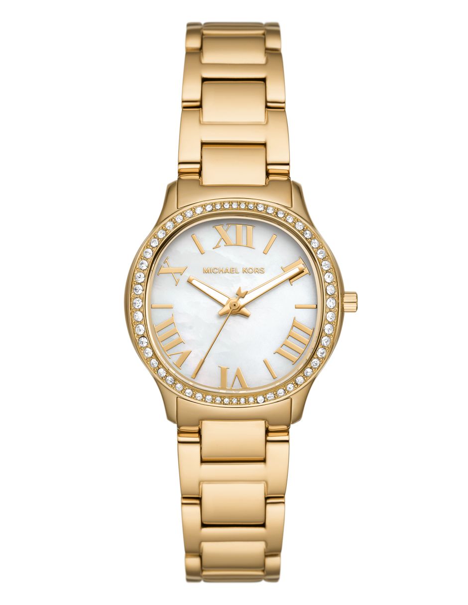 Gold plated michael kors watch best sale