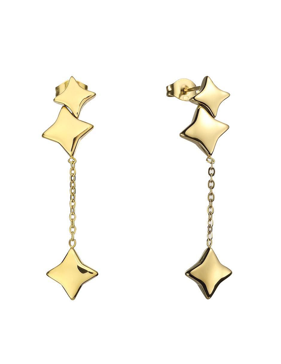 Aretes de estrella con acabado brillante Aretes de estrella con acabado brillante
