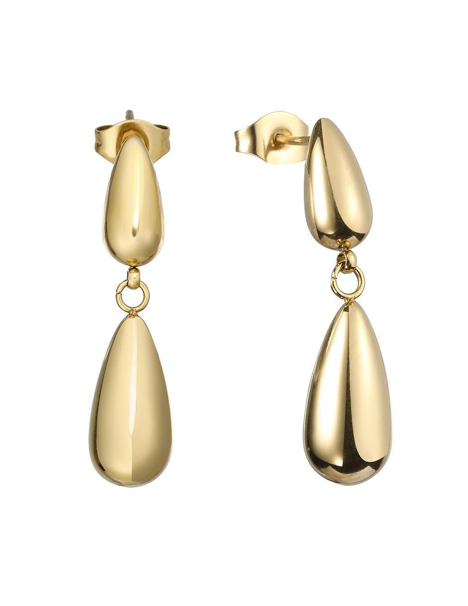 Aretes de gota con acabado brillante Aretes de gota con acabado brillante