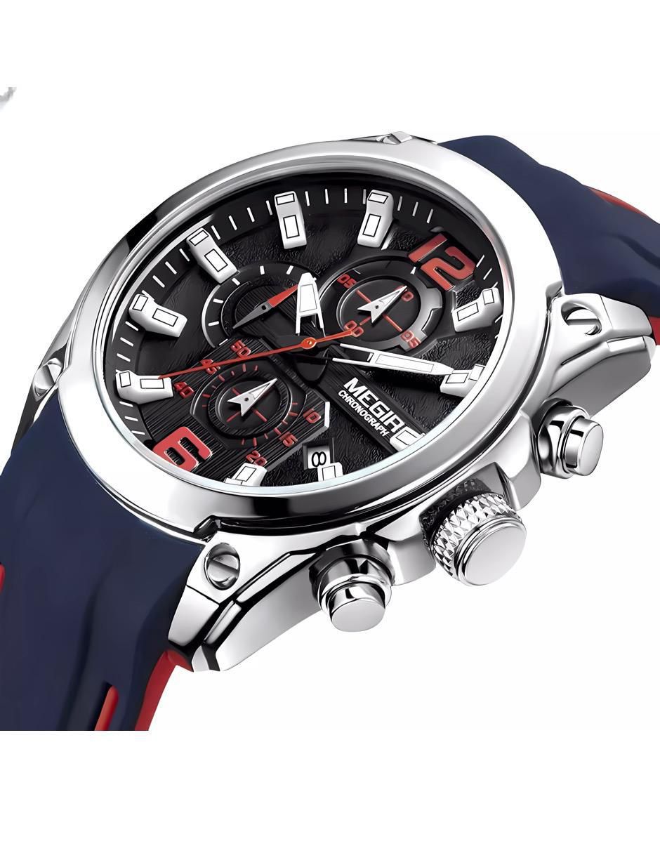 Reloj para hombre AZUL NARANJA CRONO 2
