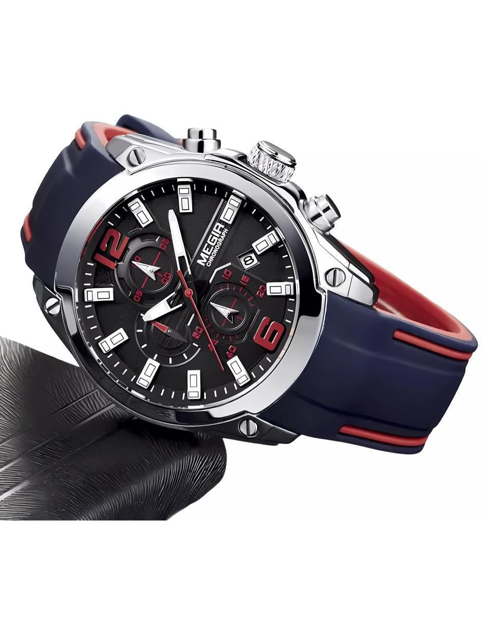 Reloj para hombre AZUL NARANJA CRONO 4