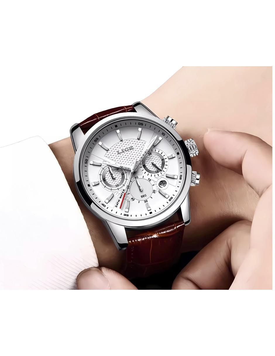 Reloj para hombre CRONO BLANCO CAFE 5