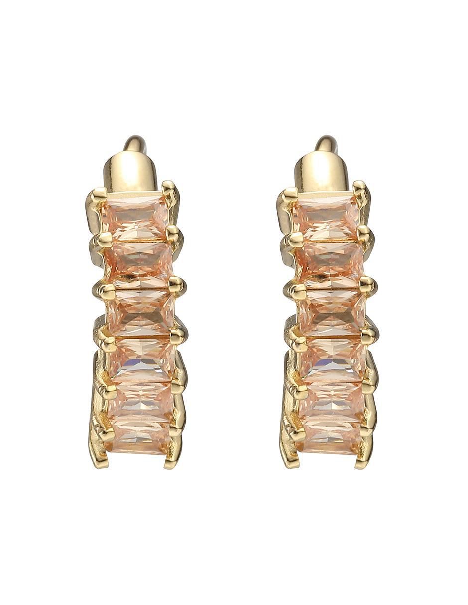 Arracadas con acabado pavé zirconia 2