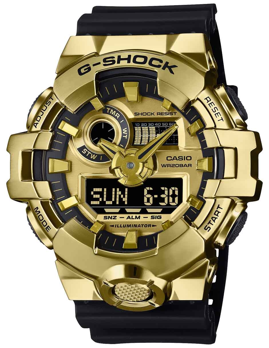 Gold metal g shock hotsell