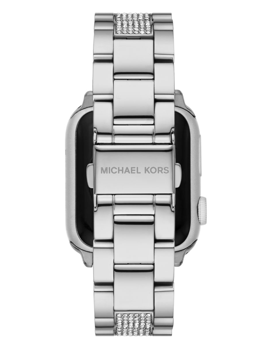 Correa smartwatch para reloj Apple de acero con logo de la marca en lado izquierdo 5
