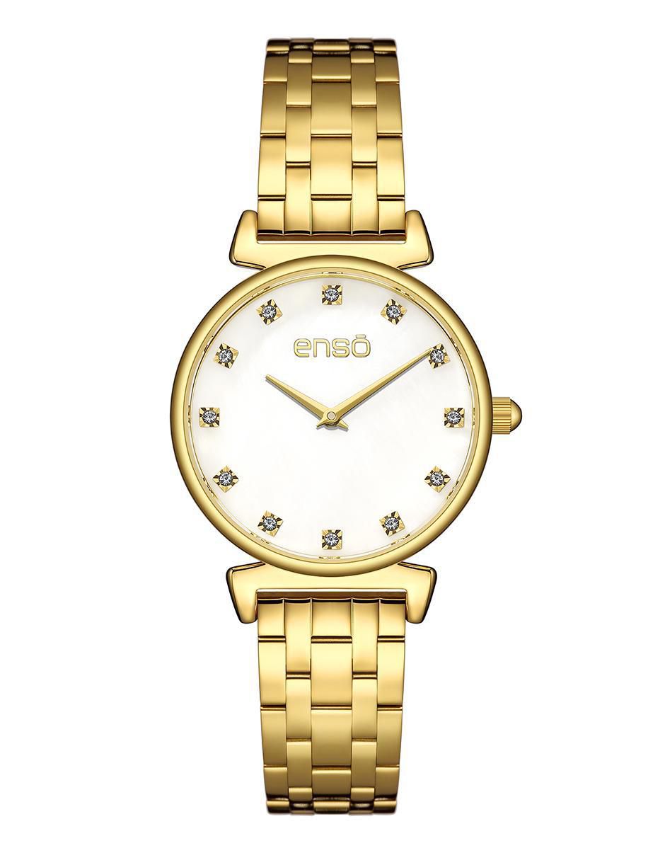 Reloj Clásica Elegancia Golden Radiance para mujer EW1076L1 1