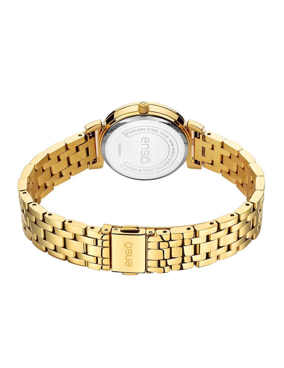 Reloj Clásica Elegancia Golden Radiance para mujer EW1076L1