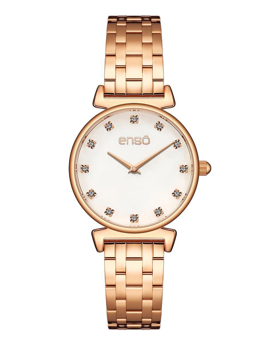Reloj Clásica Elegancia Rosegold Moments para mujer EW1076L2 1