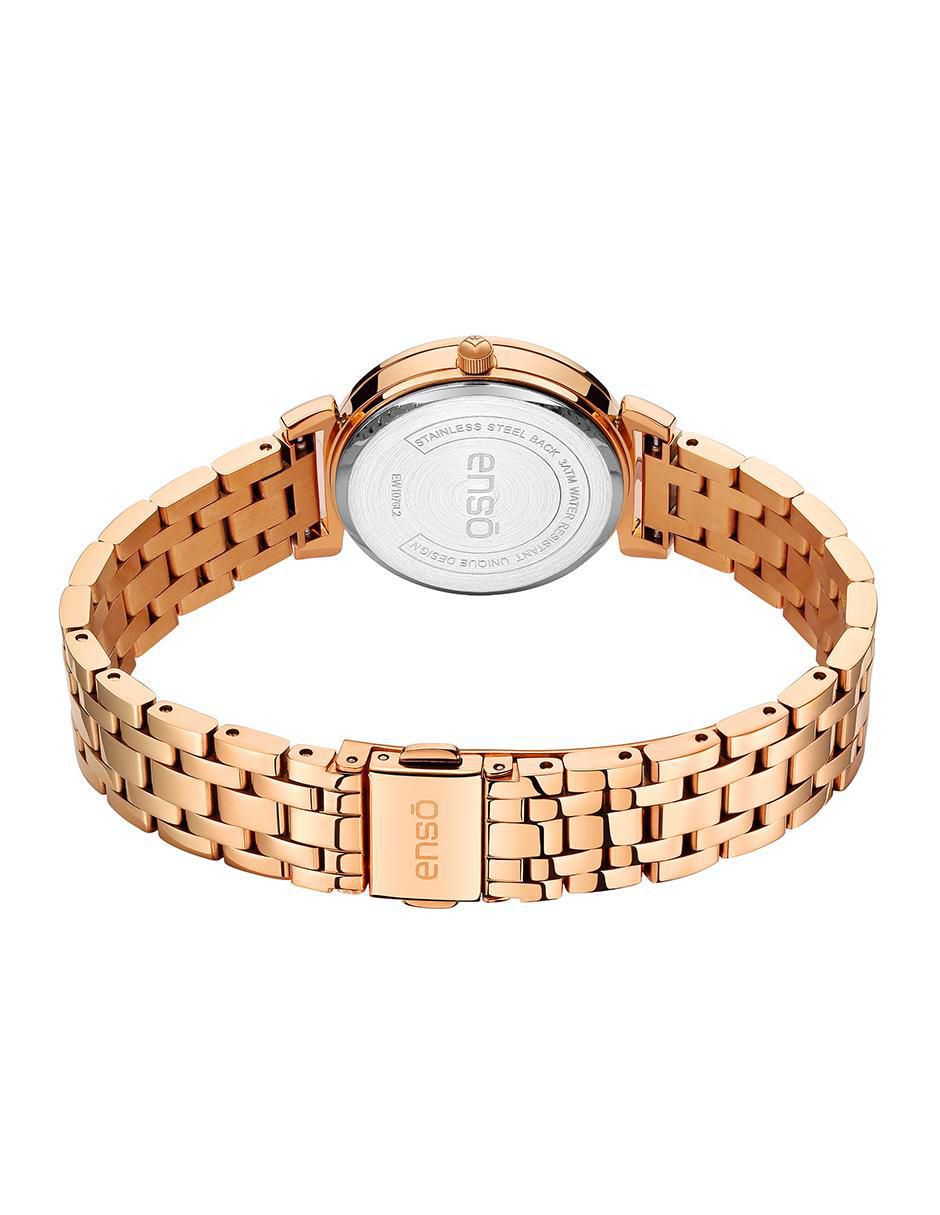 Reloj Clásica Elegancia Rosegold Moments para mujer EW1076L2