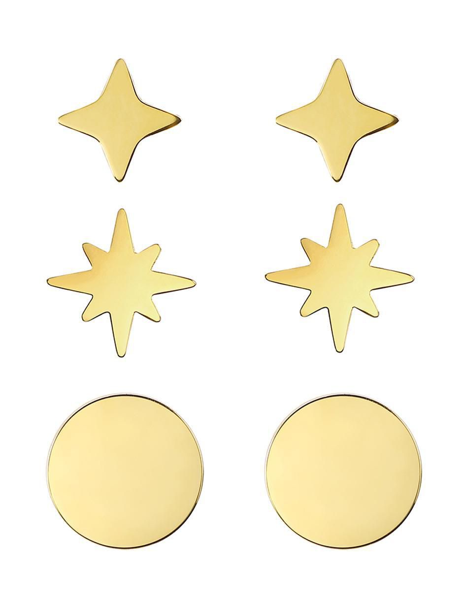Broqueles con acabado brillante