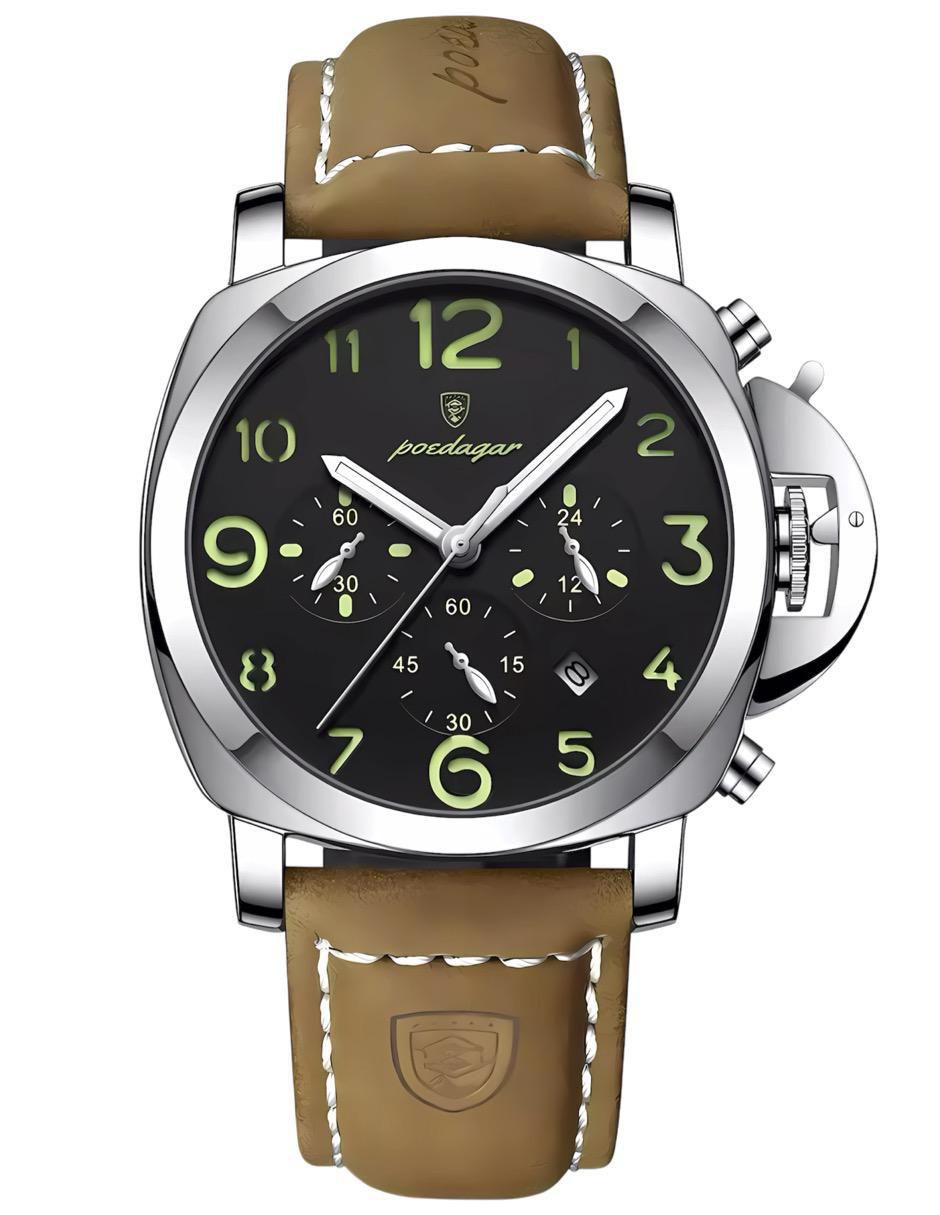 Reloj para hombre Piel cacatula Negra Reloj para hombre Piel cacatula Negra