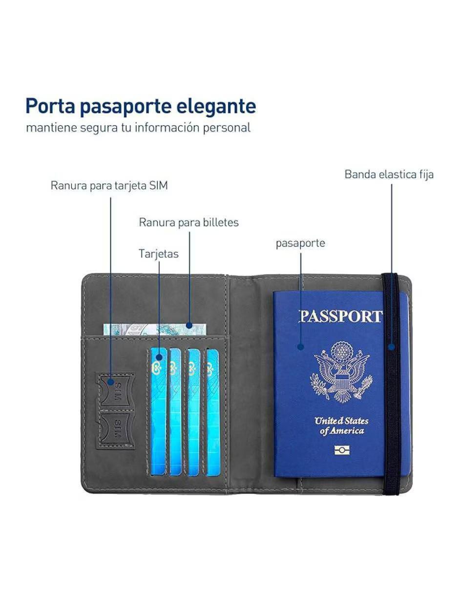Set de porta pasaporte bluelander sin familia o colección "de" sintético