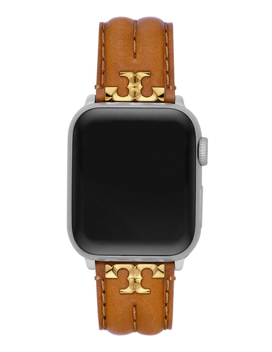 Correa smartwatch para reloj Apple de piel con costuras a detalle 2