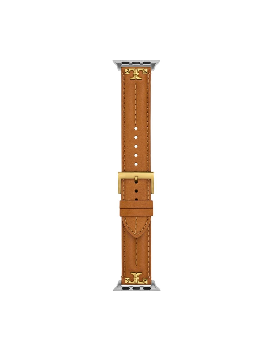Correa smartwatch para reloj Apple de piel con costuras a detalle 5