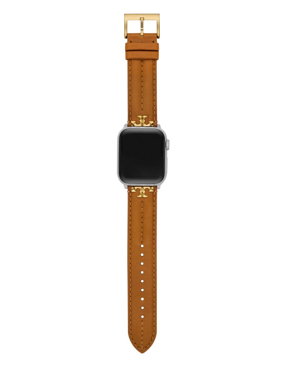 Correa smartwatch para reloj Apple de piel con costuras a detalle 6