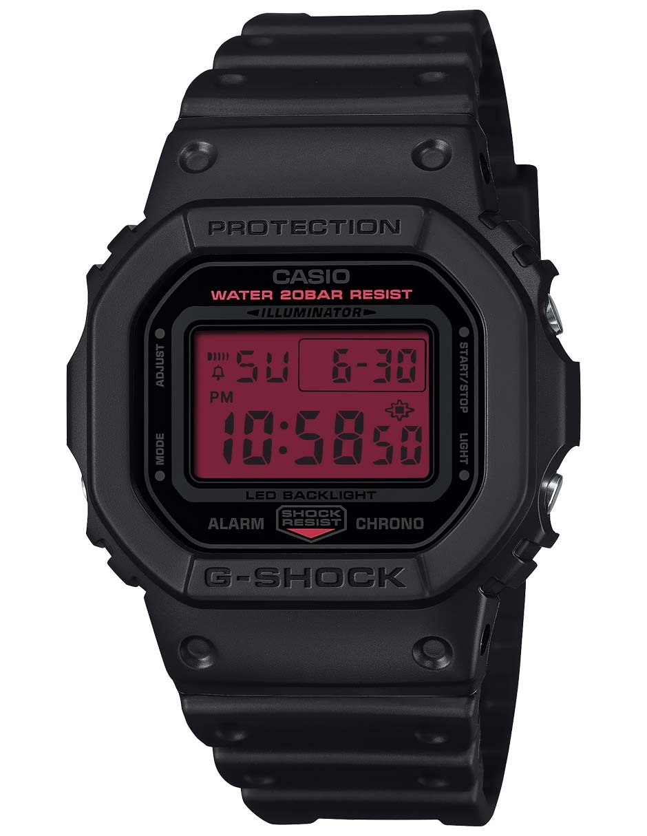 Reloj Black And Bold Red para hombre DW-5600BBR-1CR