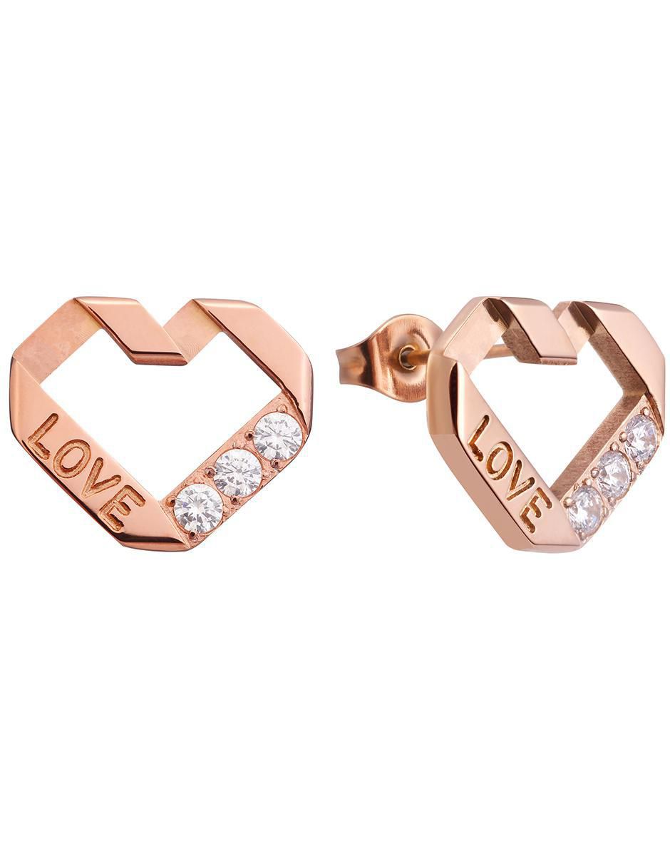 Broqueles de corazón con acabado pulido zirconia Broqueles de corazón con acabado pulido zirconia