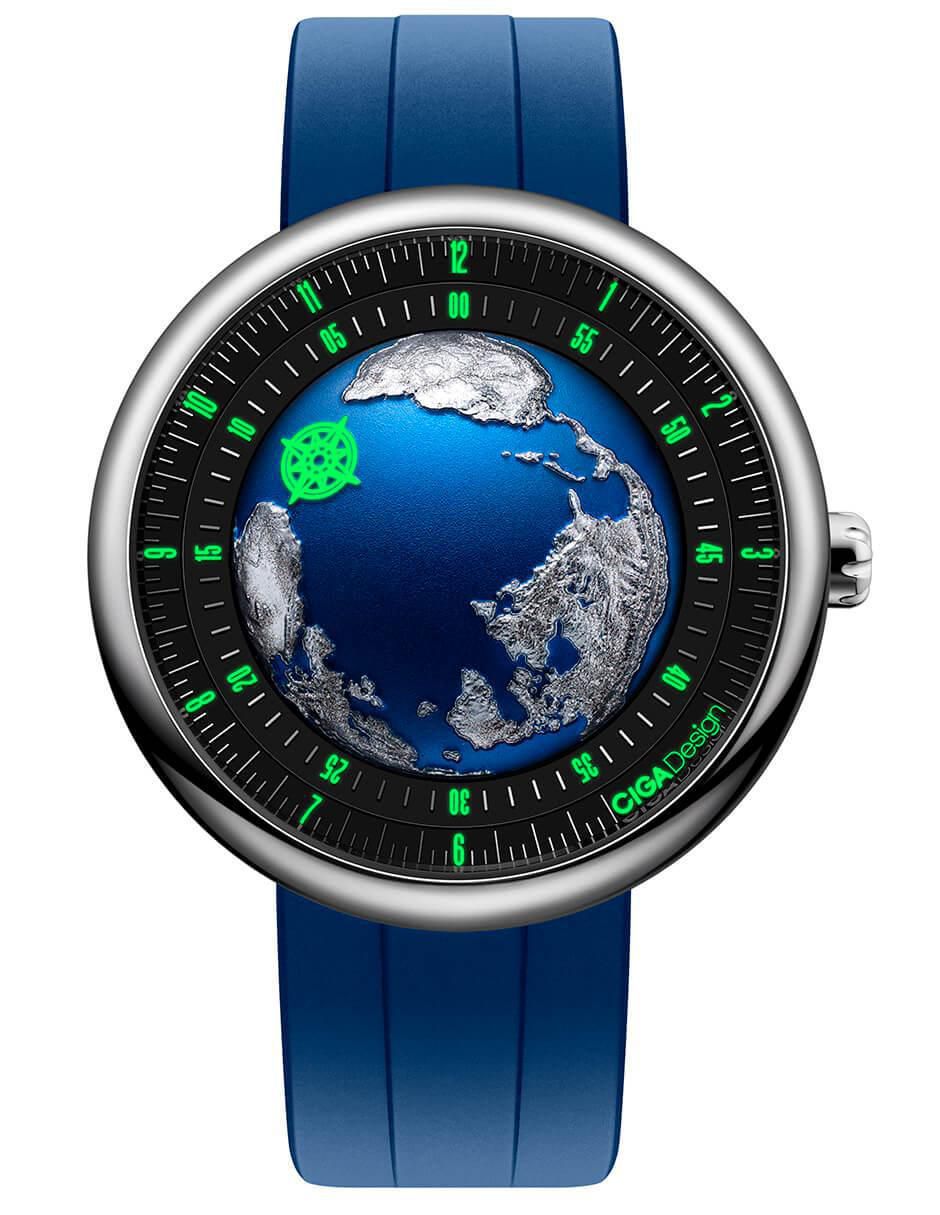 Reloj Blue Planet II "Atlantic” Stainless Steel para hombre U039-SU01-W6U 4