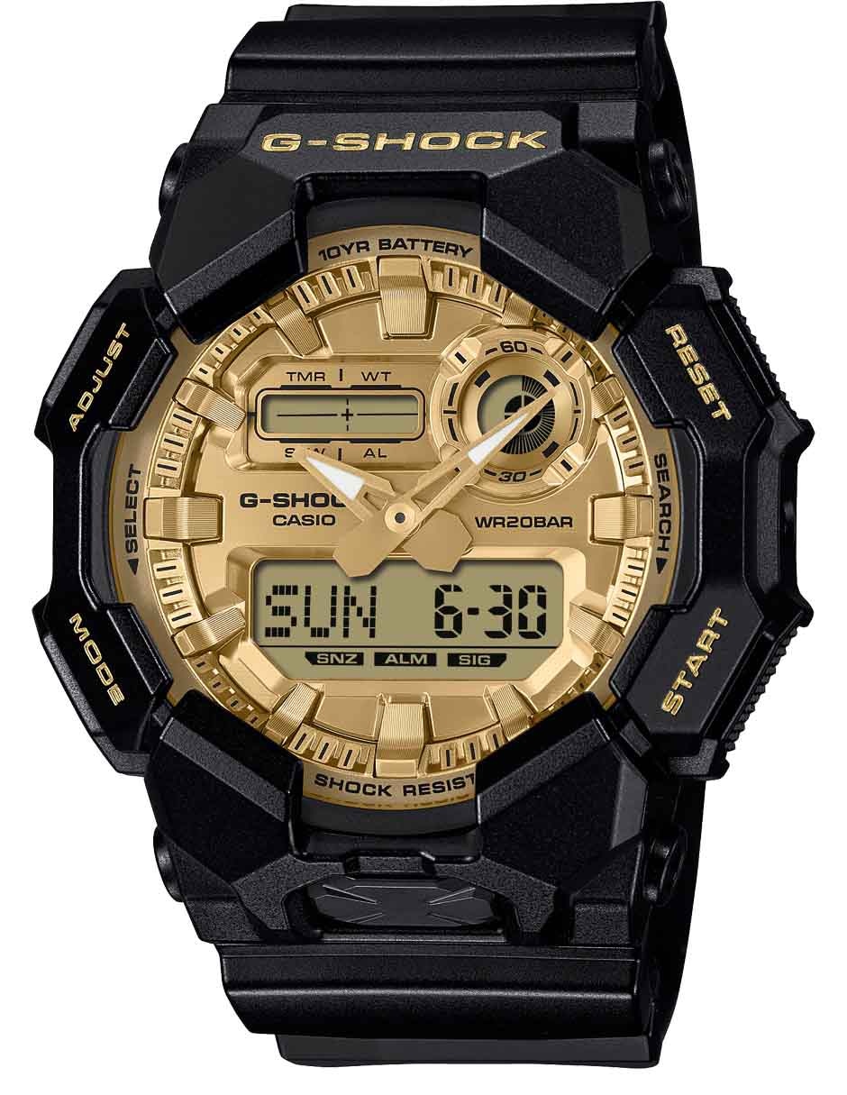 Reloj casio black&gold series para hombre ga-010ggb-1a9cr