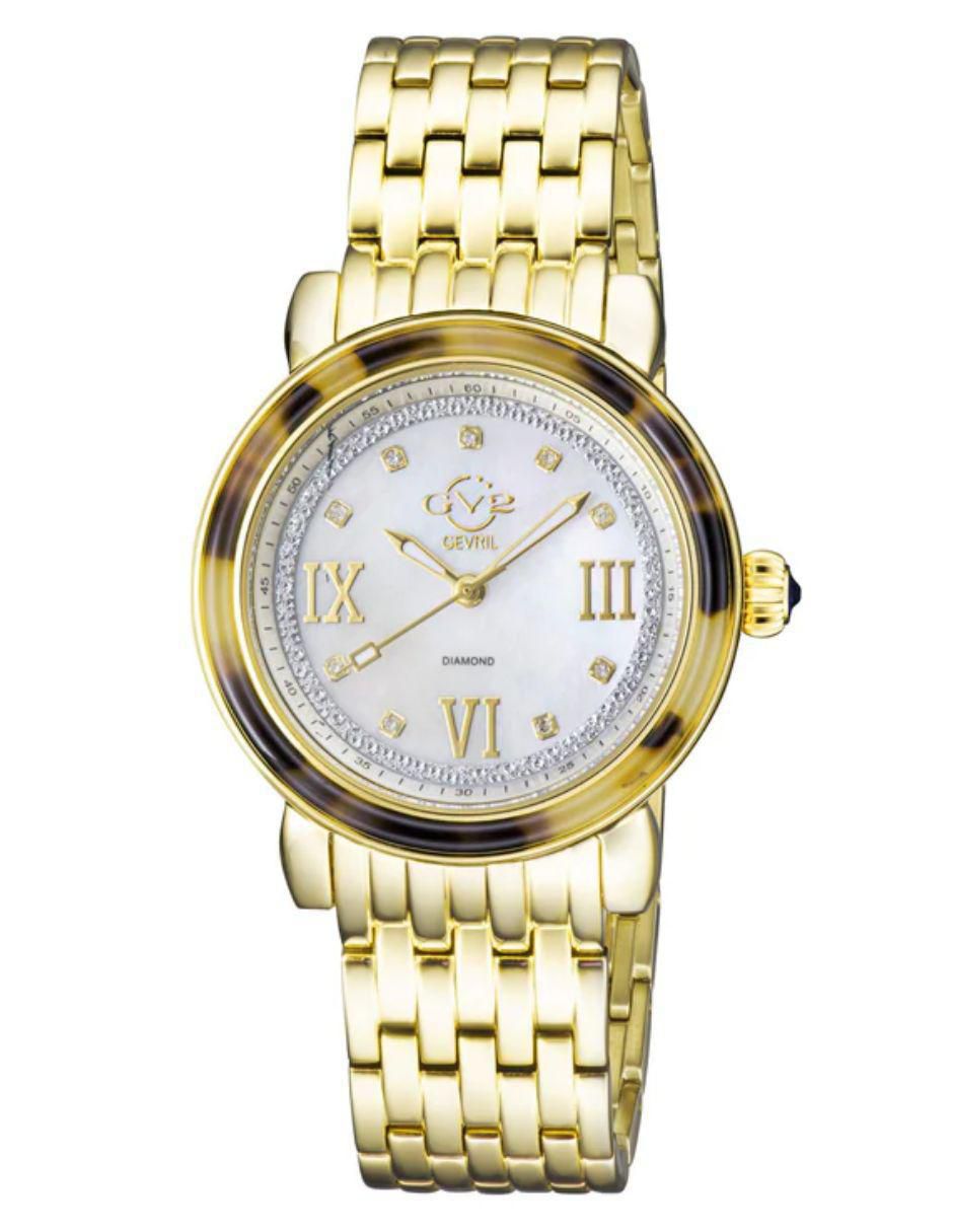 Reloj Marsala Tortoise Diamond para mujer 9851B