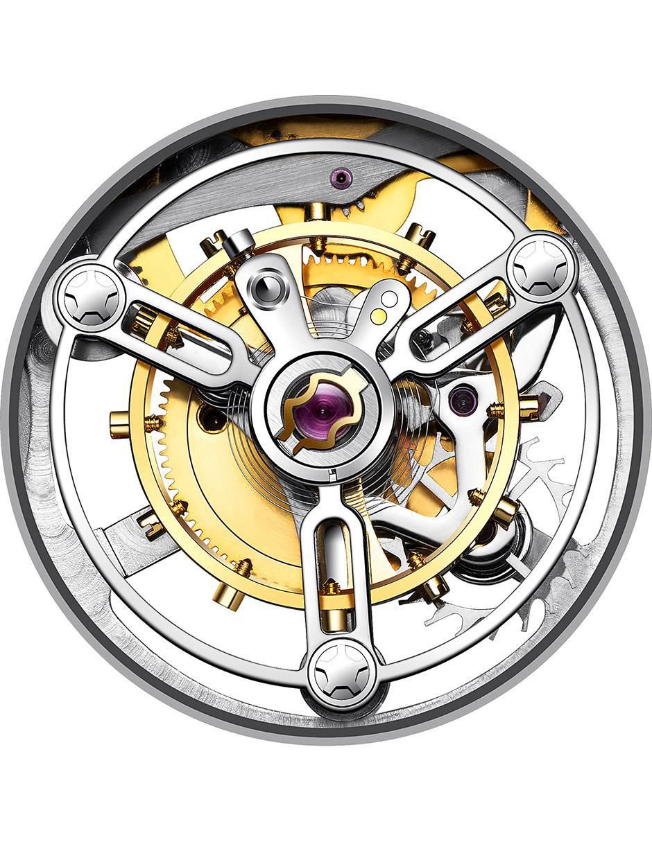 Reloj Tourbillon Everest Summit para hombre U053-TT02-6B 5
