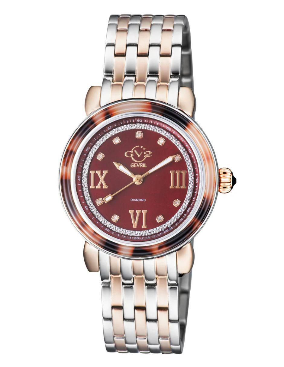Reloj Marsala Tortoise Diamond para mujer 9855b