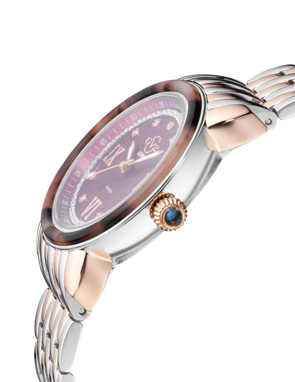 Reloj Marsala Tortoise Diamond para mujer 9855b 3
