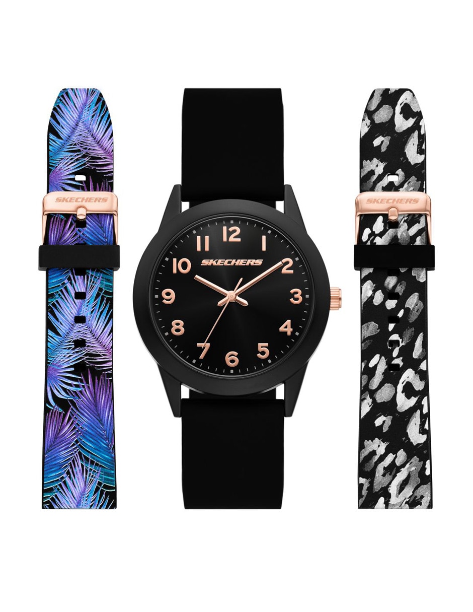 Set Reloj Printed Interchangeable Straps para mujer Sr9150